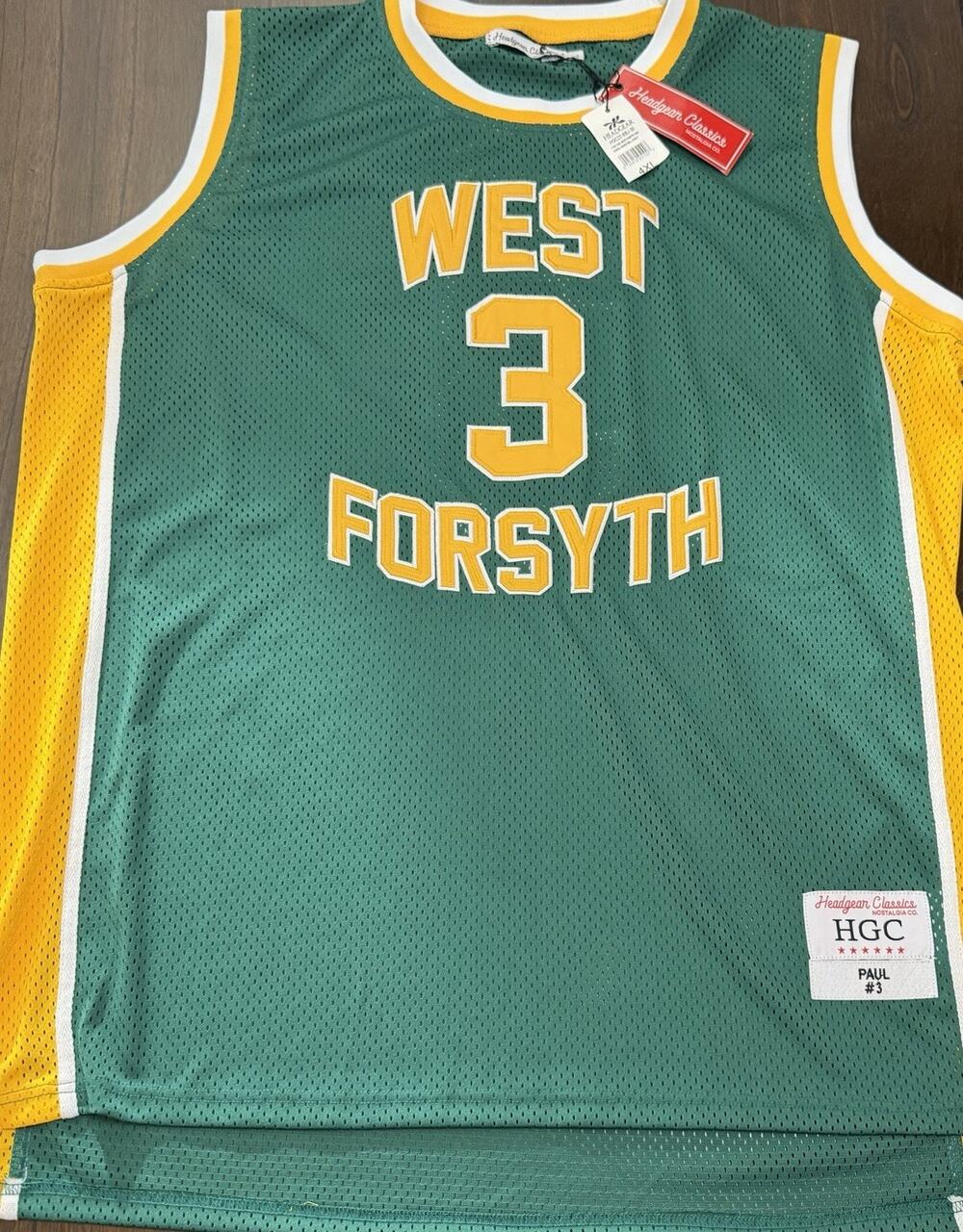 NWT Headgear Classics Chris Paul #3 West Forsyth High School Jersey 4XL 4X